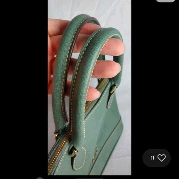 dooney and bourke domed satchel Teal Women's Hand Bag Zip Up Riverdale Fashion - Picture 9 of 16